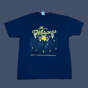 The Whispers 50th Anniversary Tour 2001 Navy Tee Large #whispers